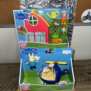 Peppa Pig bundle garden & Peppa Pig Peppa's Adventures Little Helicopter